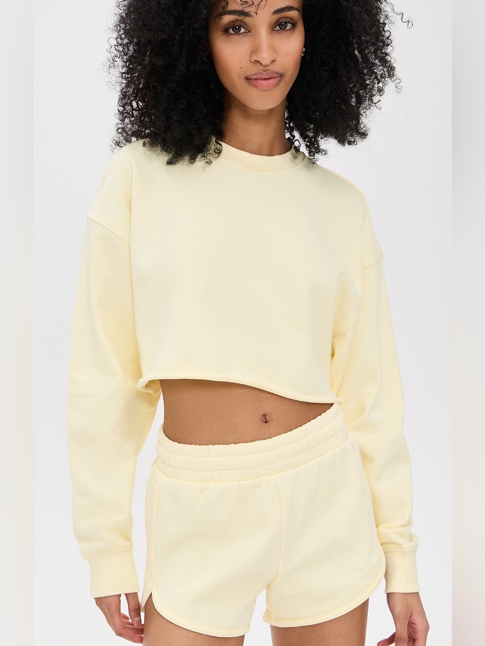 Good American Cropped Crewneck